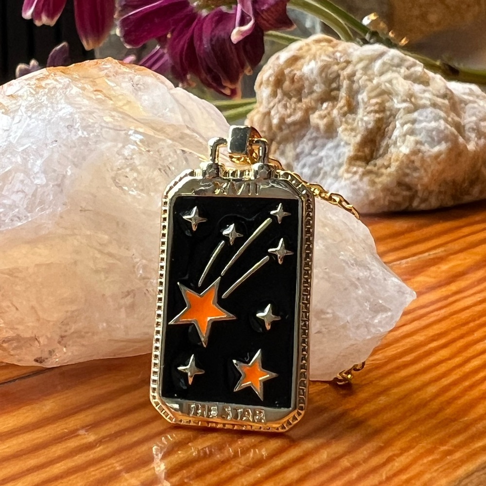 The Star Tarot Card Necklace | Major Arcana, Rider-Waite-Smith Inspired Jewelry